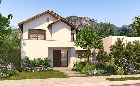 Planta Casa Ribera IV Plus – Chilena - Proyecto Valle Nogales